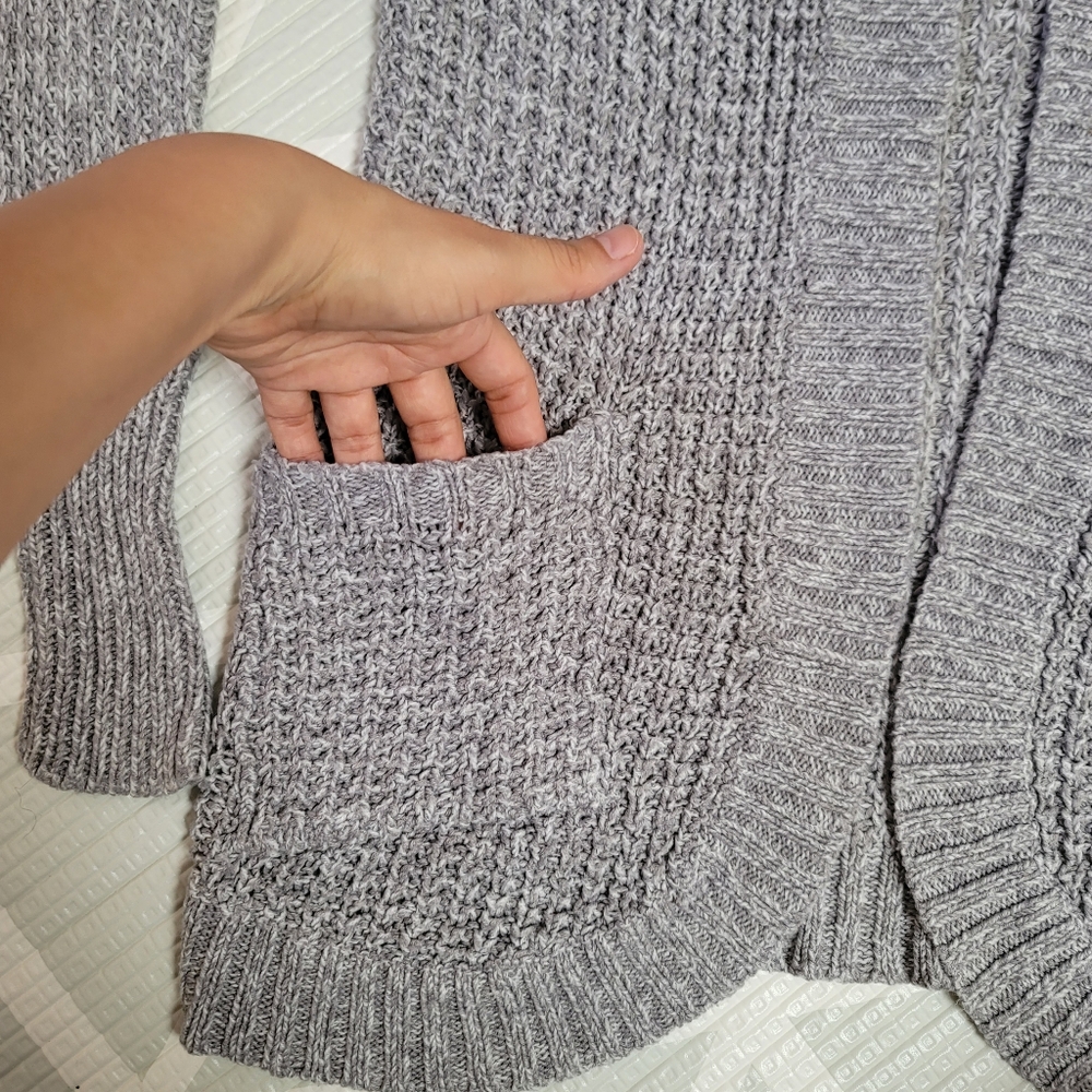 RD Style‎ Montoya Open Stitch Cardigan in Gray, Size S - Picture 2 of 5